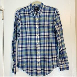 Abercrombie & Fitch Men’s Blue Plaid Dress Shirt